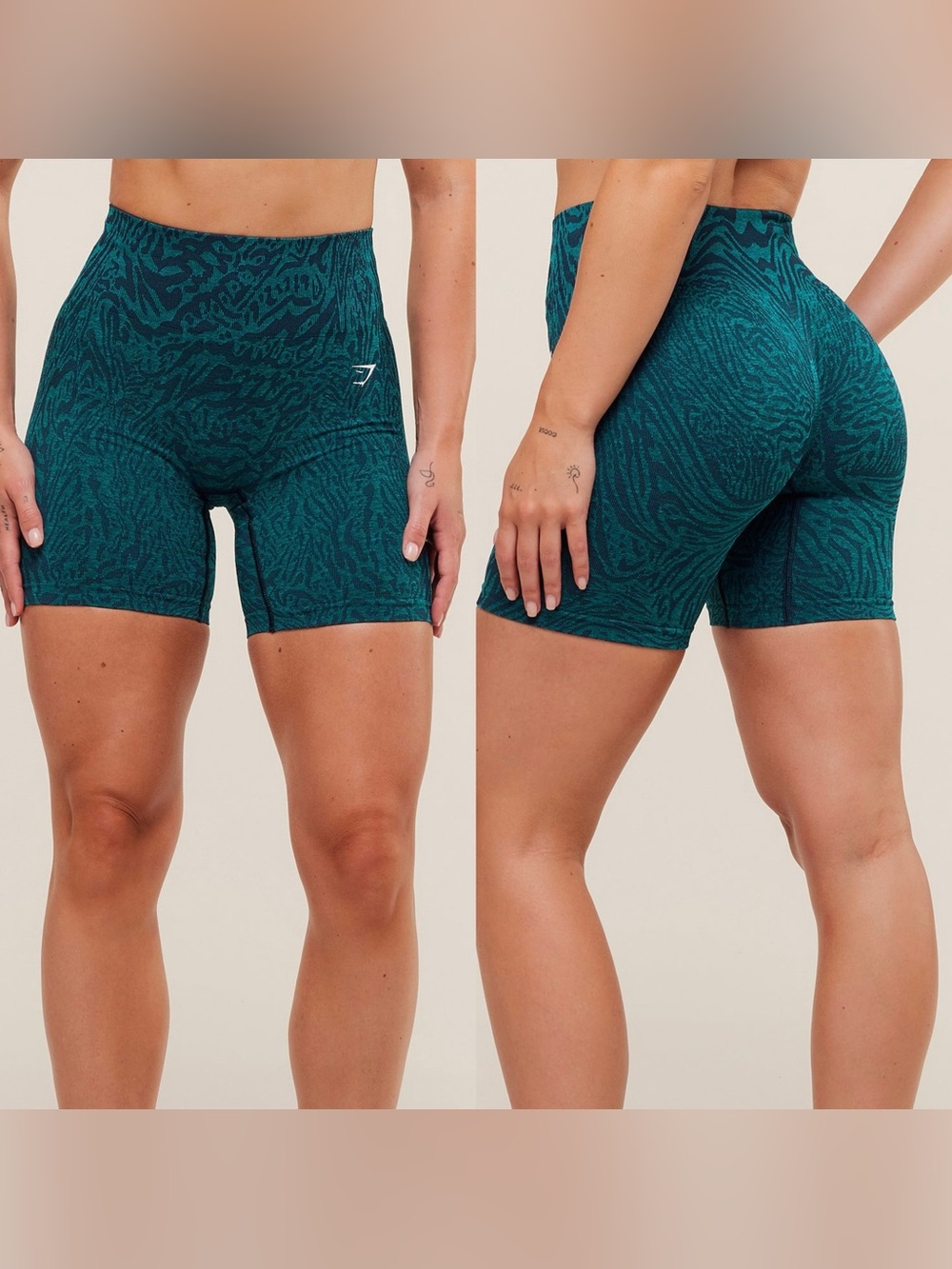 Gymshark Adapt Animal Seamless Shorts EUC Size Large